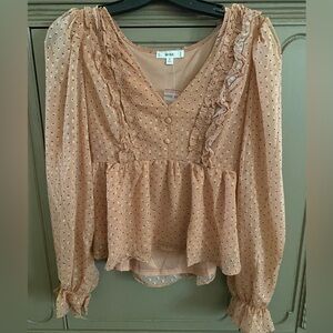 MINE long-sleeve babydoll top